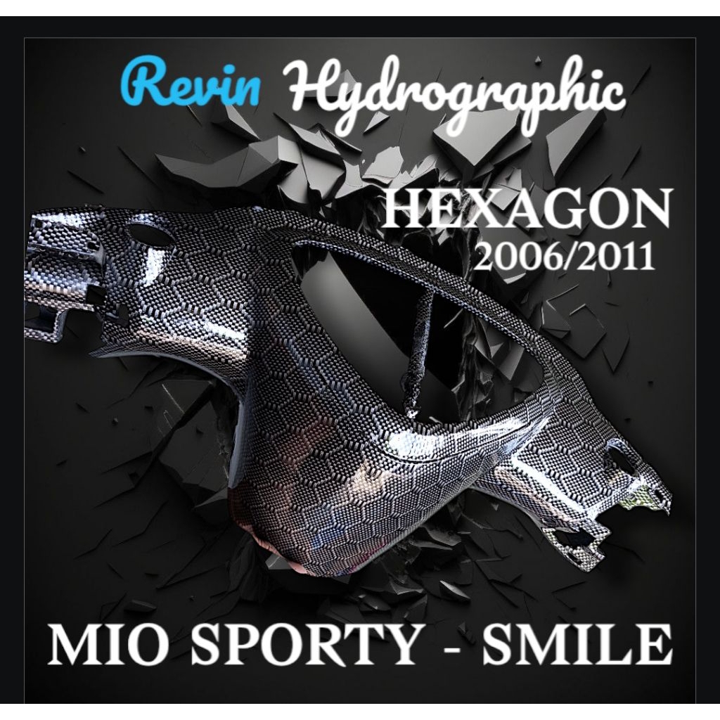 BATOK BELAKANG MIO SPORTY 5TL - SMILE CARBON WTP HEXAGON