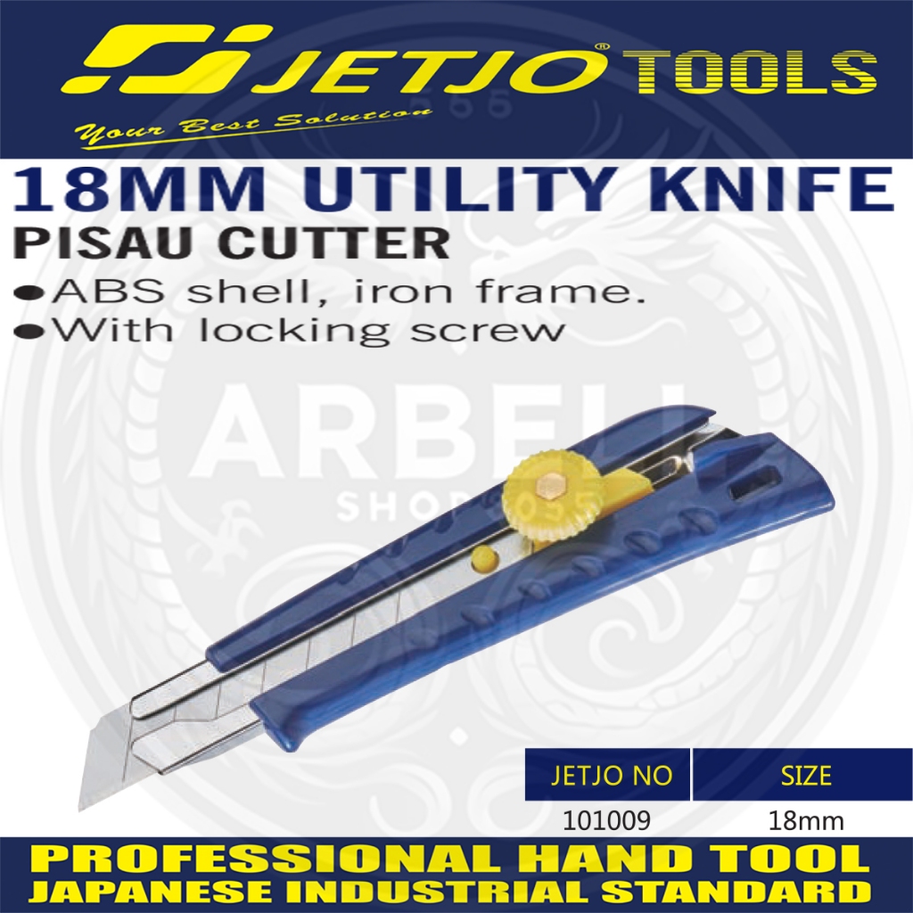 

18MM UTILITY KNIFE PISAU CUTTER CATER PART 101009 ORIGINAL PRODUK JETJO TOOLS