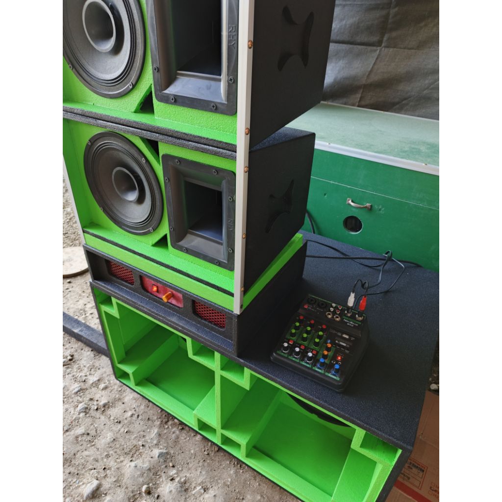 NEW Paket Speaker 12 Inch Siap Bunyi Bluetooth Karaoke