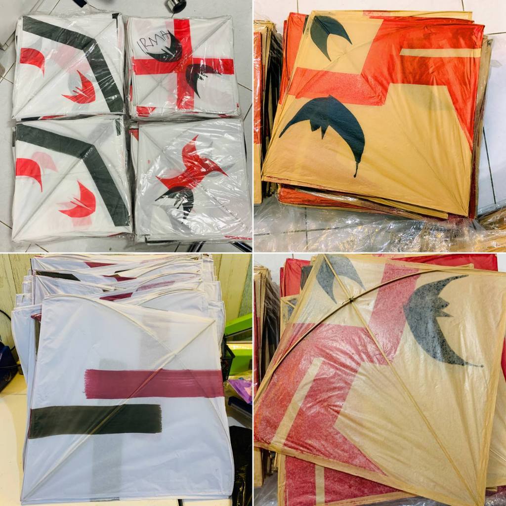 (1 pack) Grosir layangan Cimande kertas pulas seot murah bagus cocok untuk dijual ke anak2 / layanga