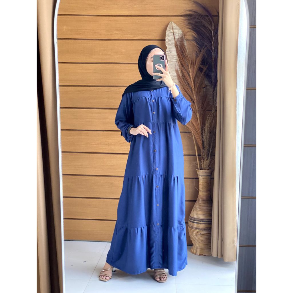 Dress Gabriella/baju muslim/baju gamis rayon