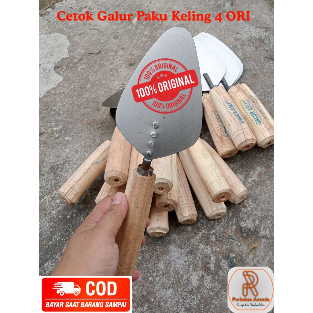 Oval 15 cm Semen Sendok Galur Original Cetok Galur Paku Keling 4