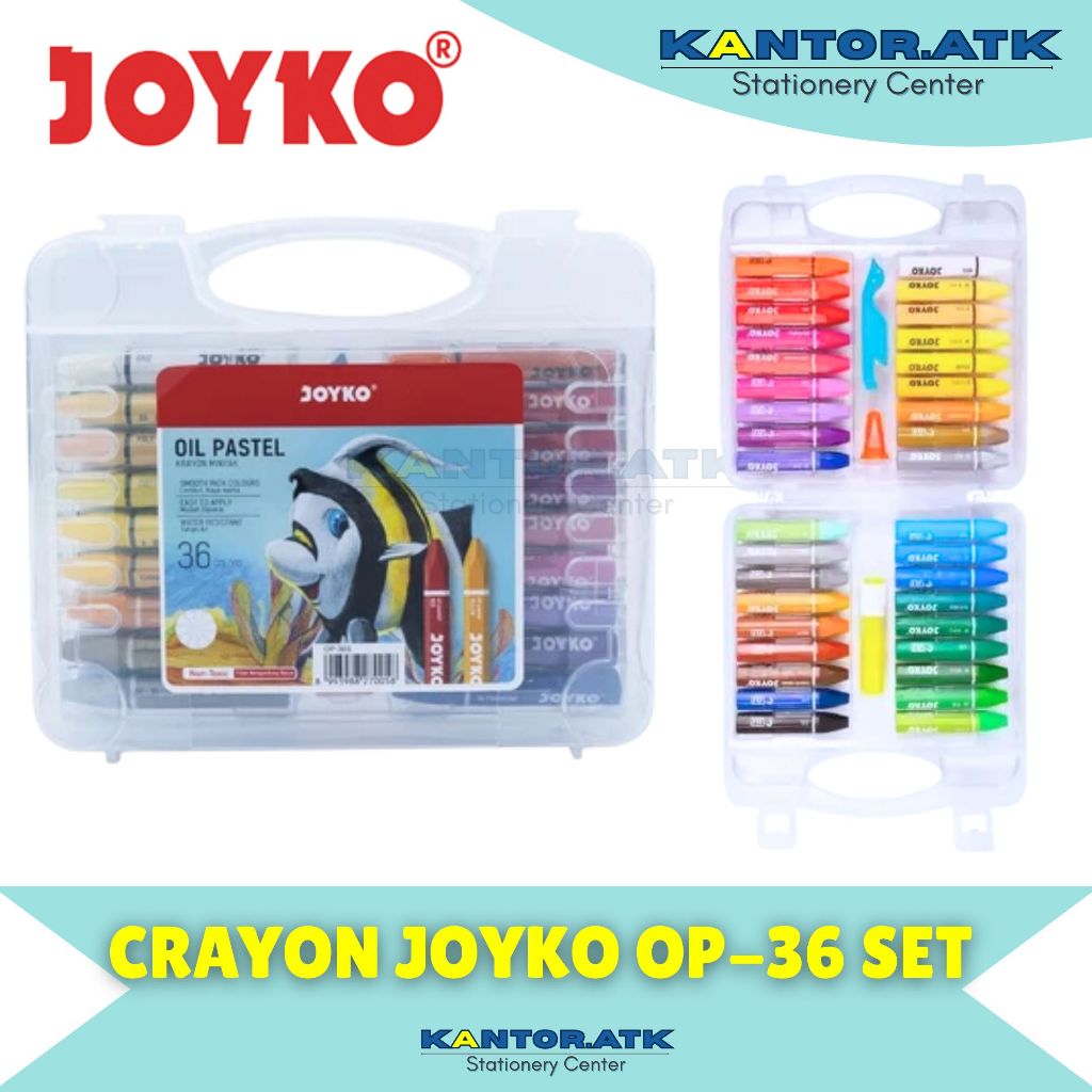 

(1 Set) Crayon Joyko OP-36S Warna / Crayon Oil Pastel 36S