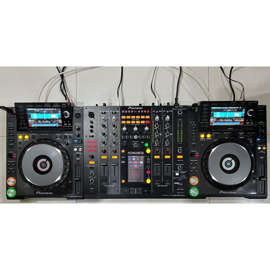 Alat DJ Pioneer CDJ 2000 Nexus (x2) + DJM 2000 NEXUS Touchscreen Set Club / Bar CDJ 2000Nexus Rekord