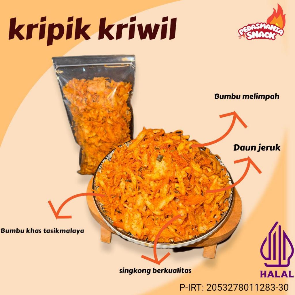 

KERIPIK KRIWIL SINGKONG DAUN JERUK - KERIPIK KERIWIL BUMBU CIKRUH DAUN JERUK