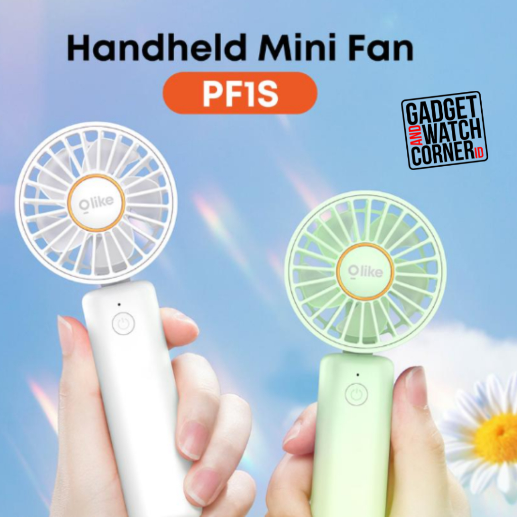 OLIKE Mini Fan PF1S High Speed Kipas Angin Portable Handheld | Silent & Foldable 2000mAh