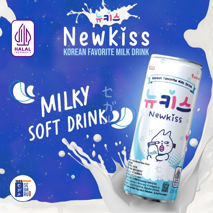 

[oddsolshop] pekanbaru/OKF Newkiss Milky Soft Drink 250ML Minuman Susu Soda Korea