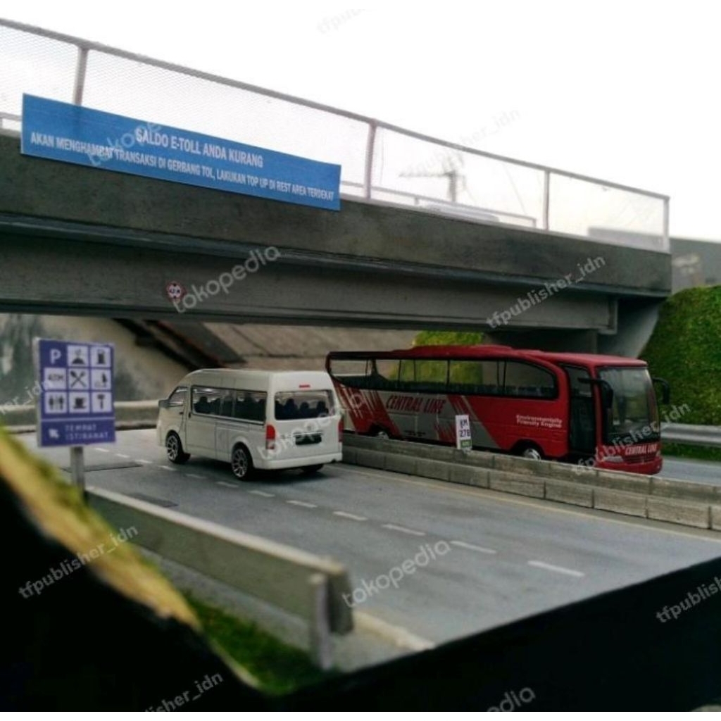 Miniatur / Diorama / Maket / Replika Jalan Tol Transjawa skala 1/87 up to 1/64