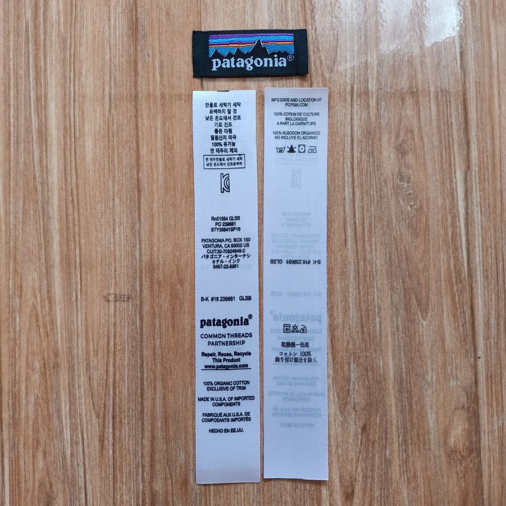 

tag label Patagonia