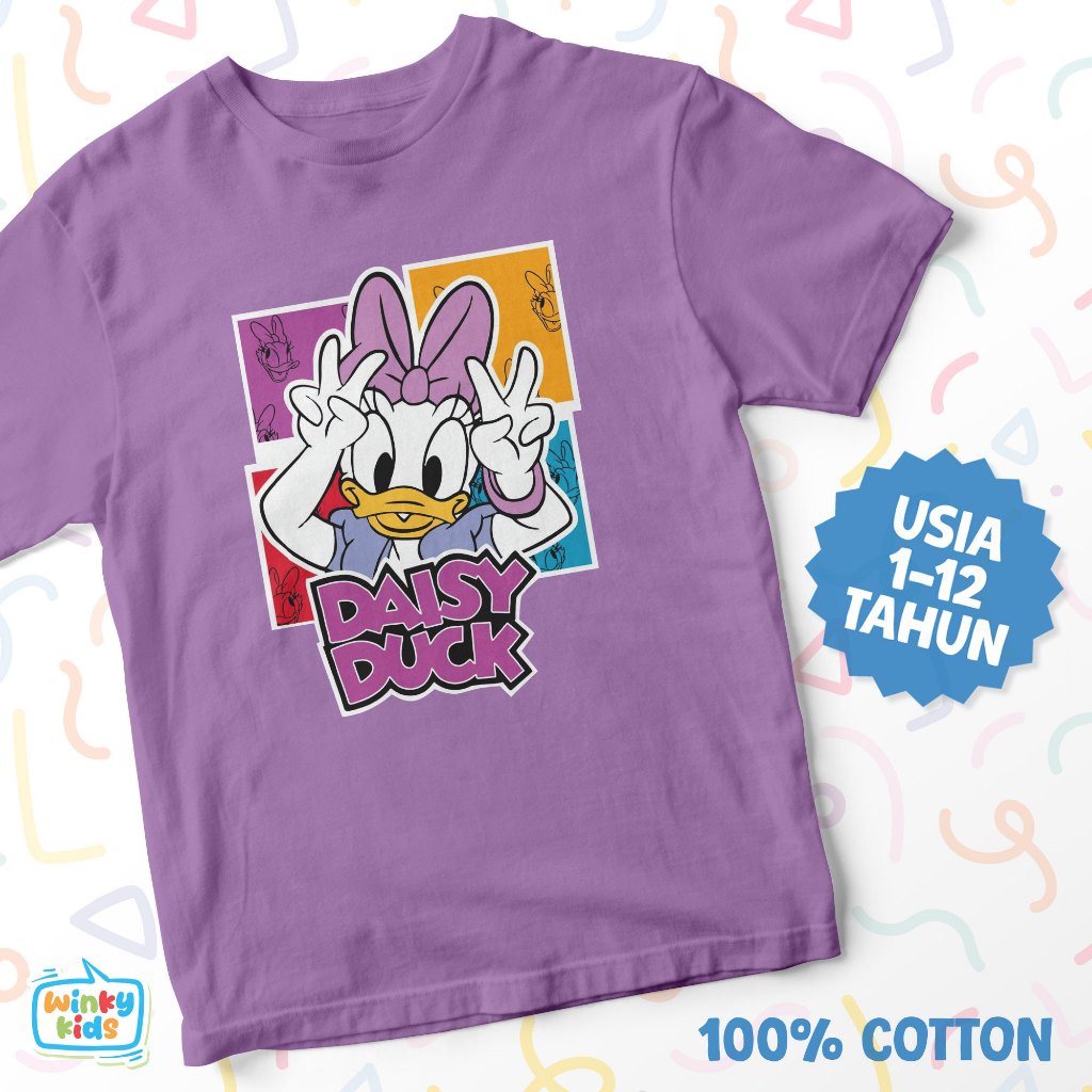 Kaos Anak Perempuan Daisy Duck