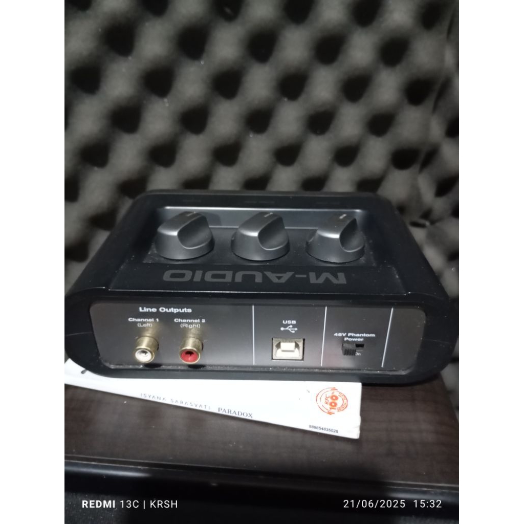 audio interface, soundcard M-Audio Fast track 2 channel