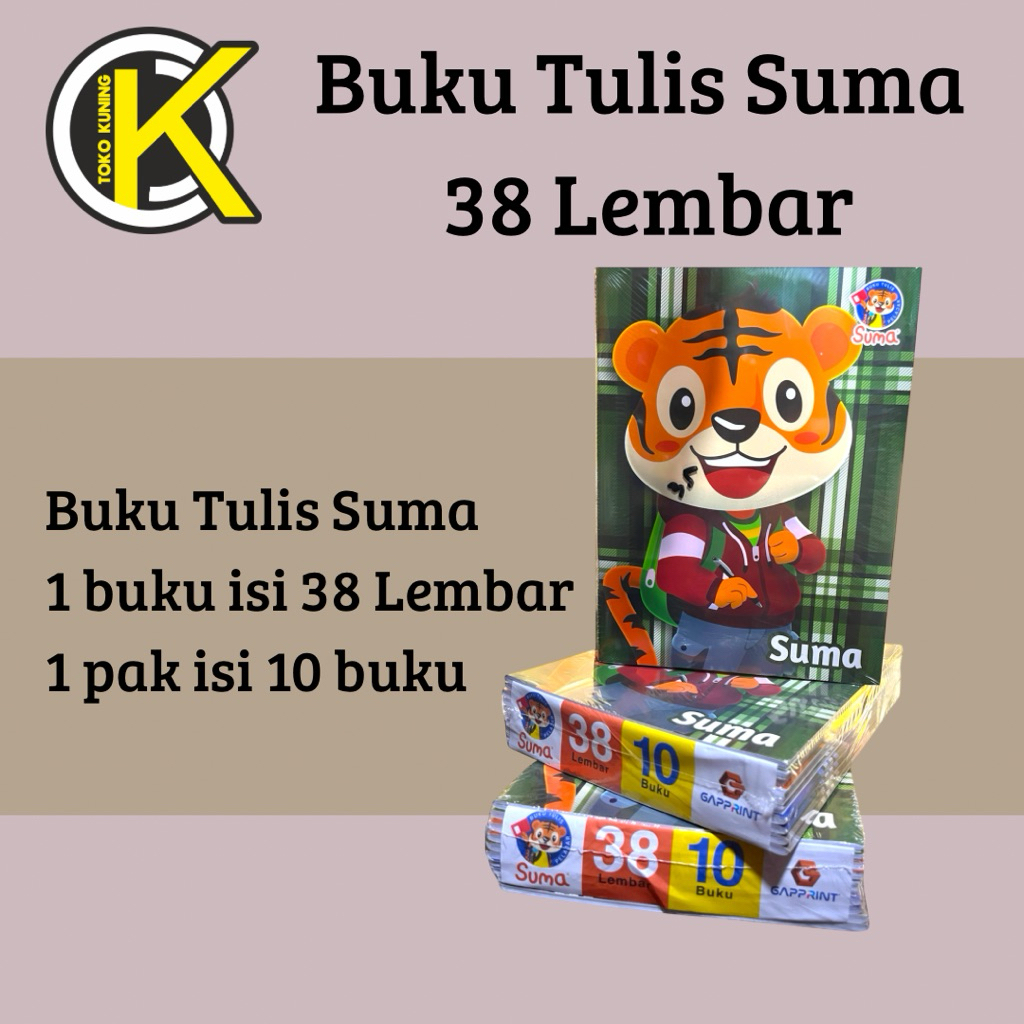

(1 pak) SUMA buku tulis 38 lembar | buku tulis kecil 38 lembar