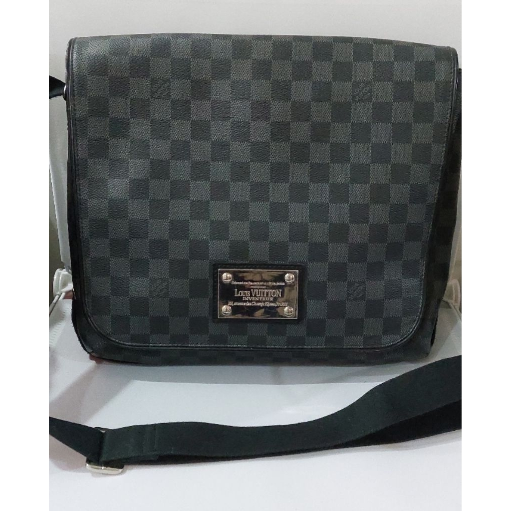 Preloved Tas LV Damier kulit asli