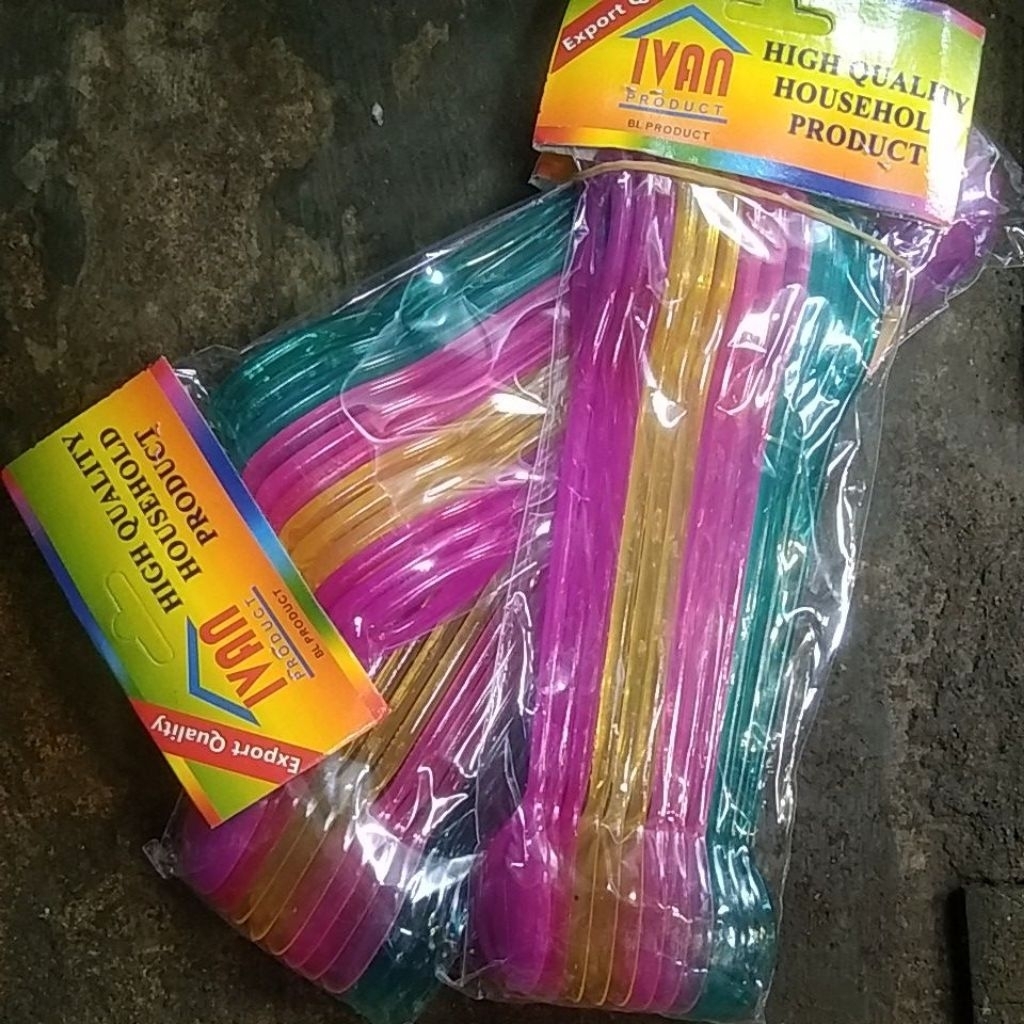 SENDOK TEH PLASTIK WARNA LUSINAN