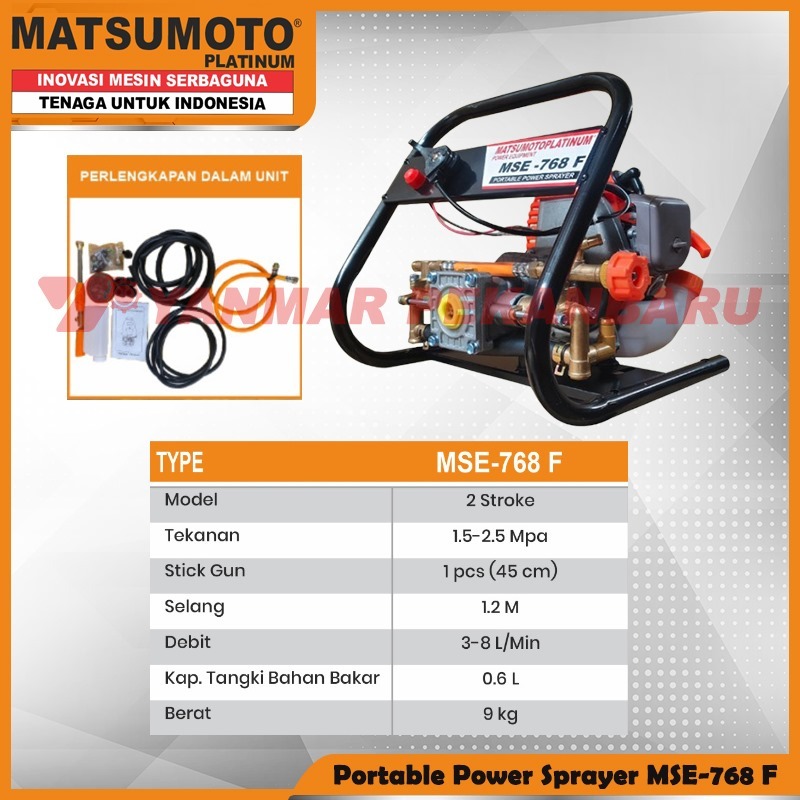 Mesin Sprayer Portable / Portable Power Sprayer 2 Tak MATSUMOTO MSE-768 F