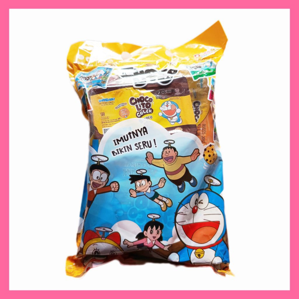 

choco lito paket ultah ulang tahun doraemon Snack biskuit bingkisan isi 8
