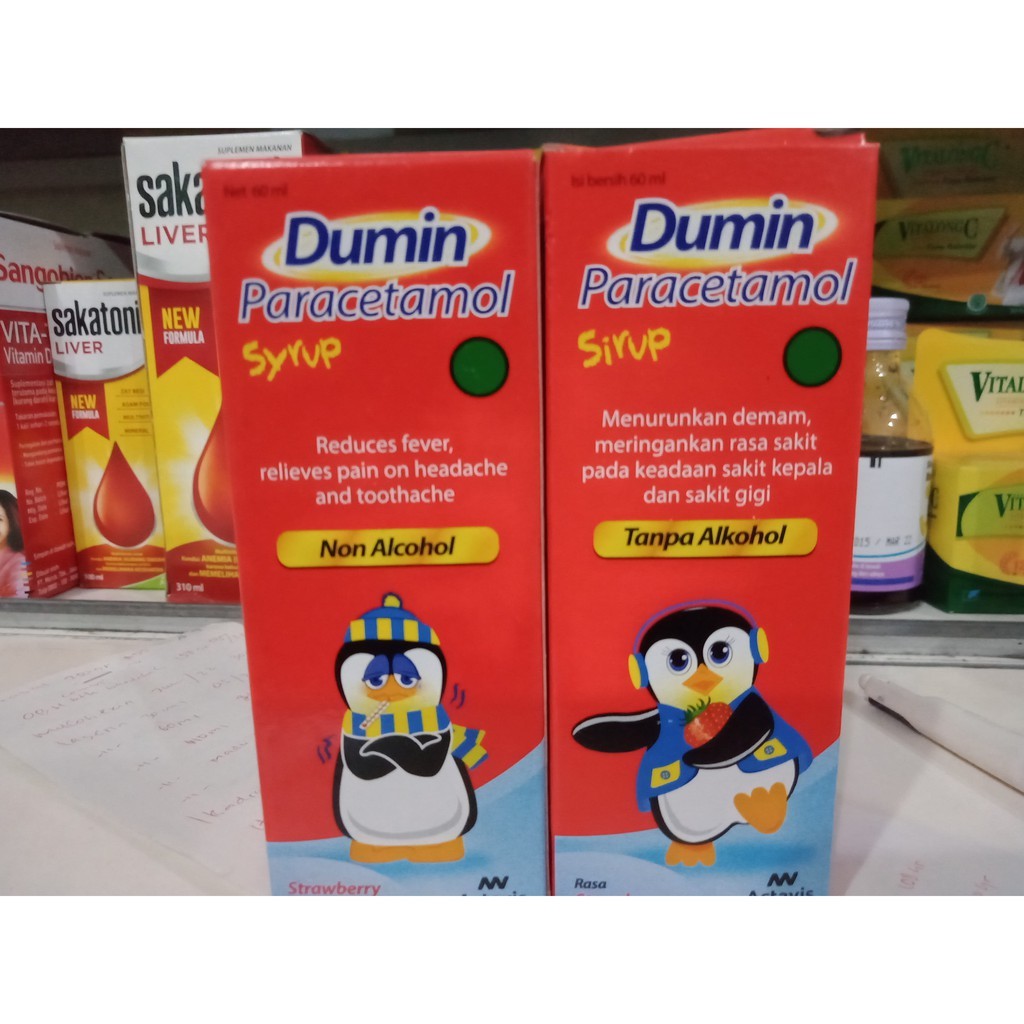Dumin 𝐒𝐢𝐫𝐮𝐩 𝟔𝟎𝐌𝐋 - Obat Demam dan Sakit Gigi Anak