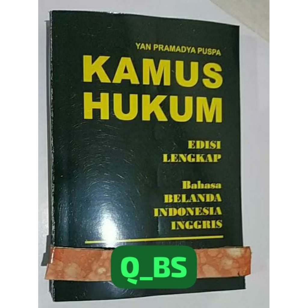 KAMUS HUKUM Bahasa Belanda-Indonesia-Inggris