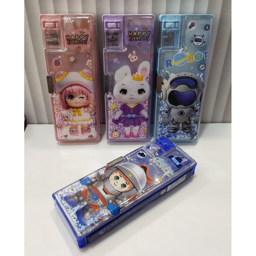 

Tempat Pensil kode 1818 bahan magnet ada mainan bubble