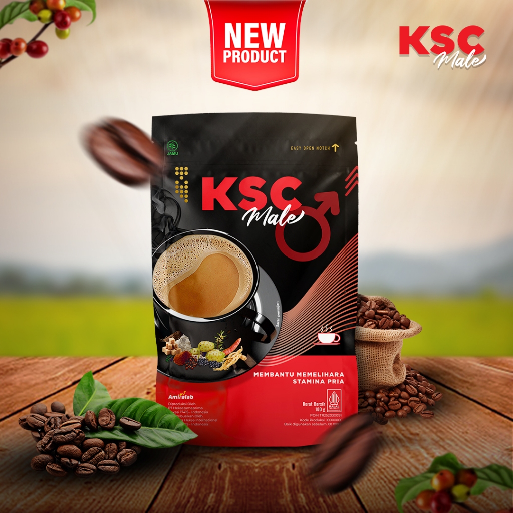 AMIRALAB KSC MALE Minuman Herbal Kopi Pria Kesehatan Alami Tradisional Stamina Pria Kuat Jamu Ramuan