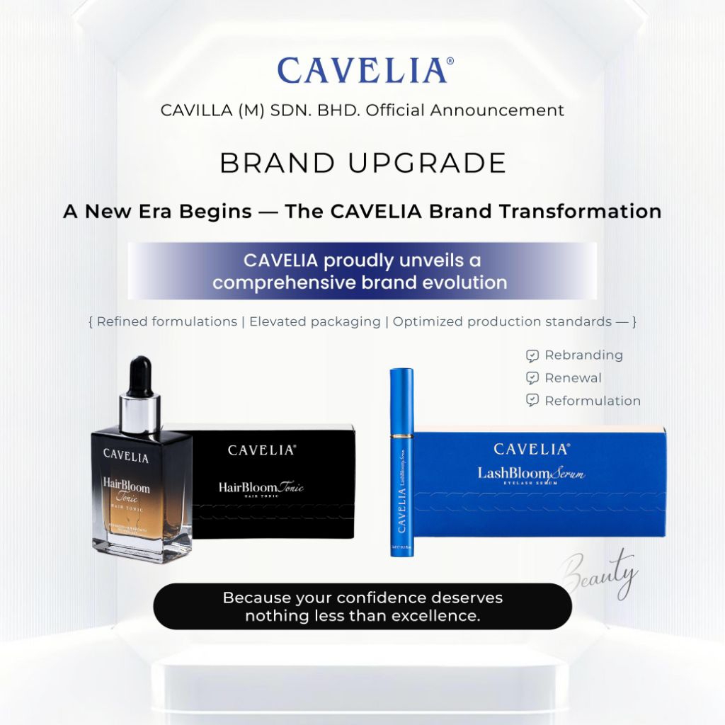 CAVILLA/ CAVELIA Upgraded Formula Eyelash Serum Essence / Hair Tonic original 100%