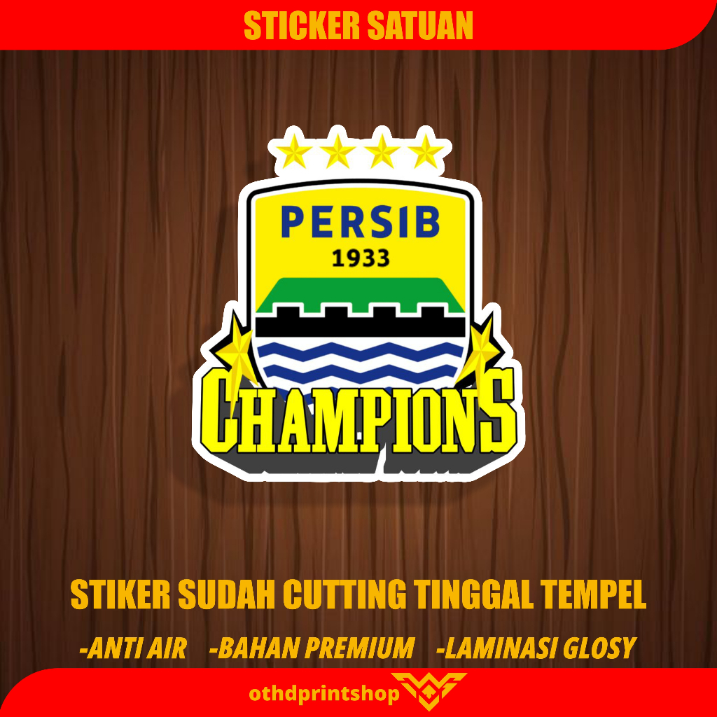

Stiker Persib Bintang 4 Champions