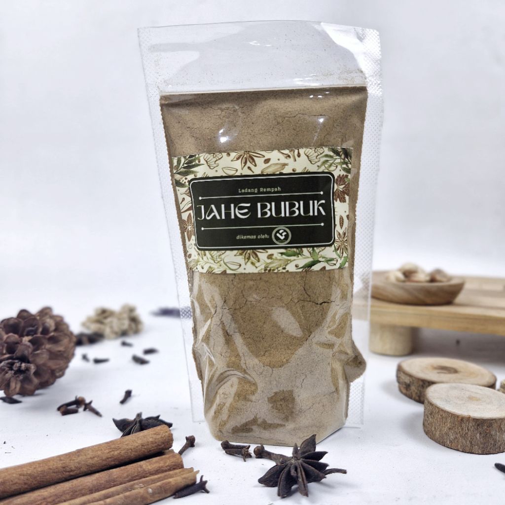 

Jahe Bubuk Premium 100gr 100% Alami & Praktis halus tanpa campuran
