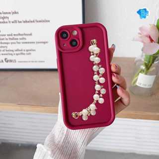 GC95 Case Casing Silikon Matte Rose Pearl Chain Grip - Casing Hp Compatible For XIAOMI REDMI A5 6X A