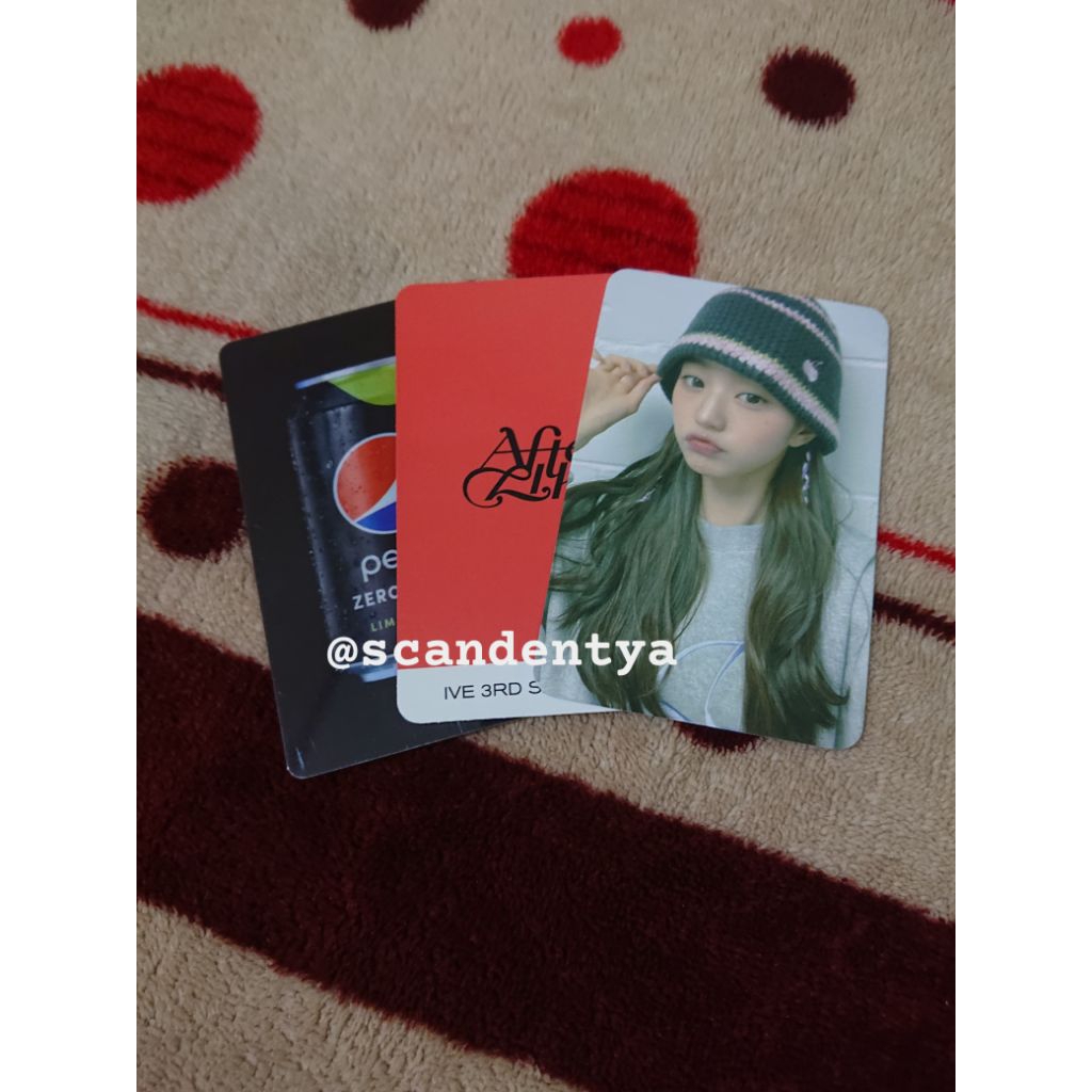 [READ DESCRIPTION] photocard Jang Wony Wonyoung IVE x Krish Beanie version
