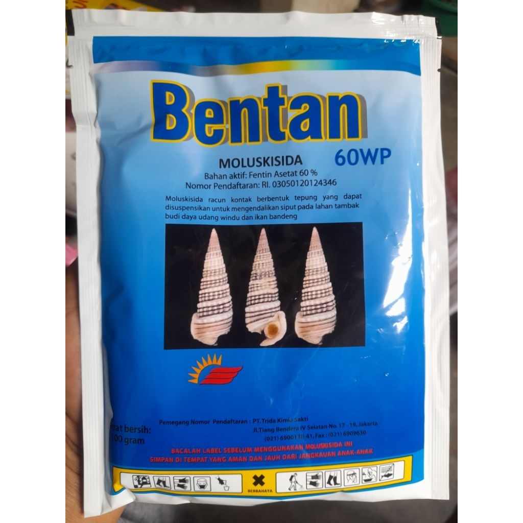 Bentan racun siput dan keong 60 WP 100gr