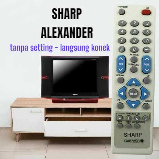 SUPER  COD TANPA SETTING- REMOTE REMOT TV ALEXANDER SLIM SHARP/ TABUNG SLIM/ FLAT SHARP PLUS BATRAI