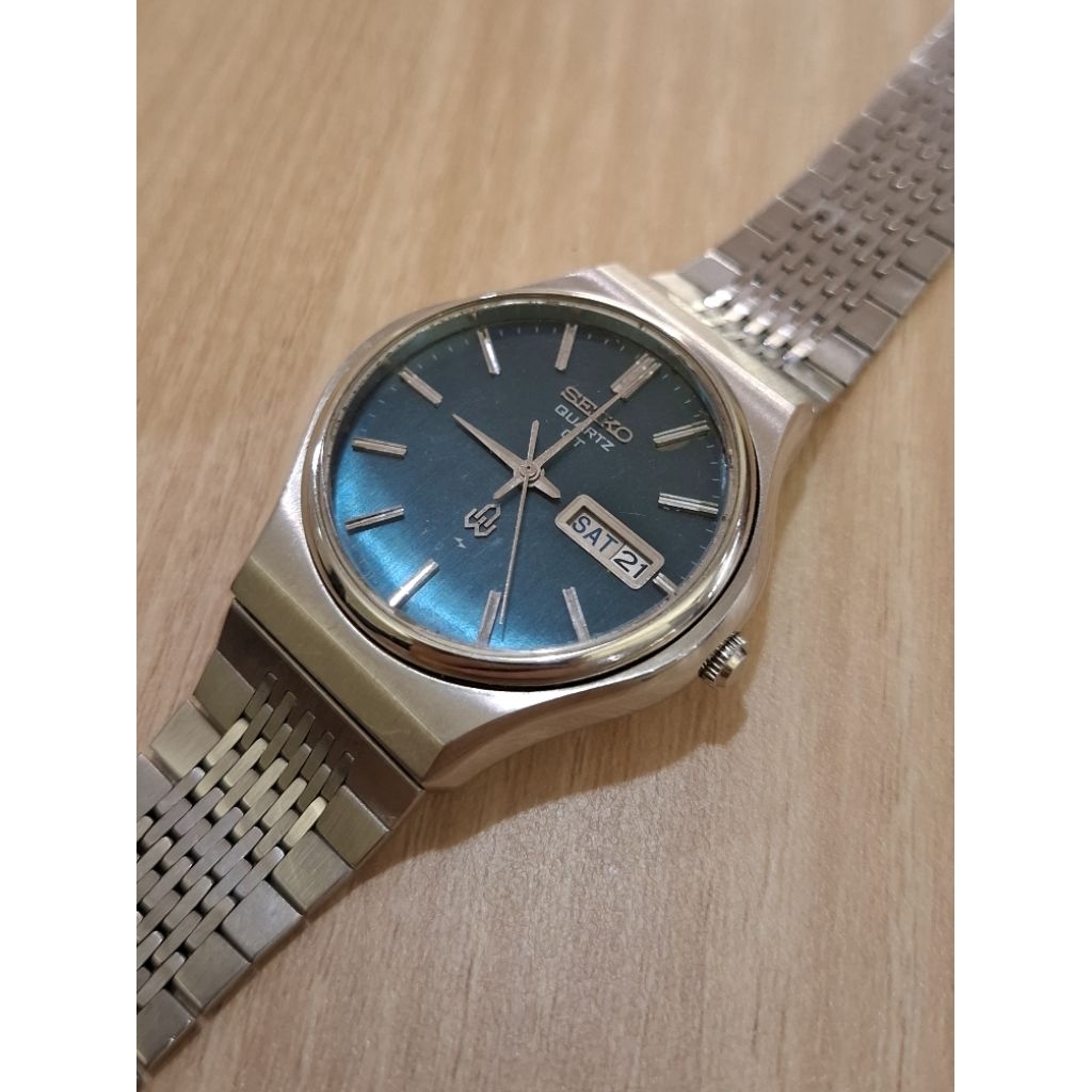 Seiko Type quartz QT Sky Blue Original Rare item
