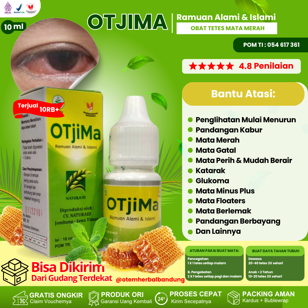 Obat Tetes Mata BPOM & Halal Tetes Mata Merah Gatal Katarak Glukoma Kering Kelilipan 100% Original