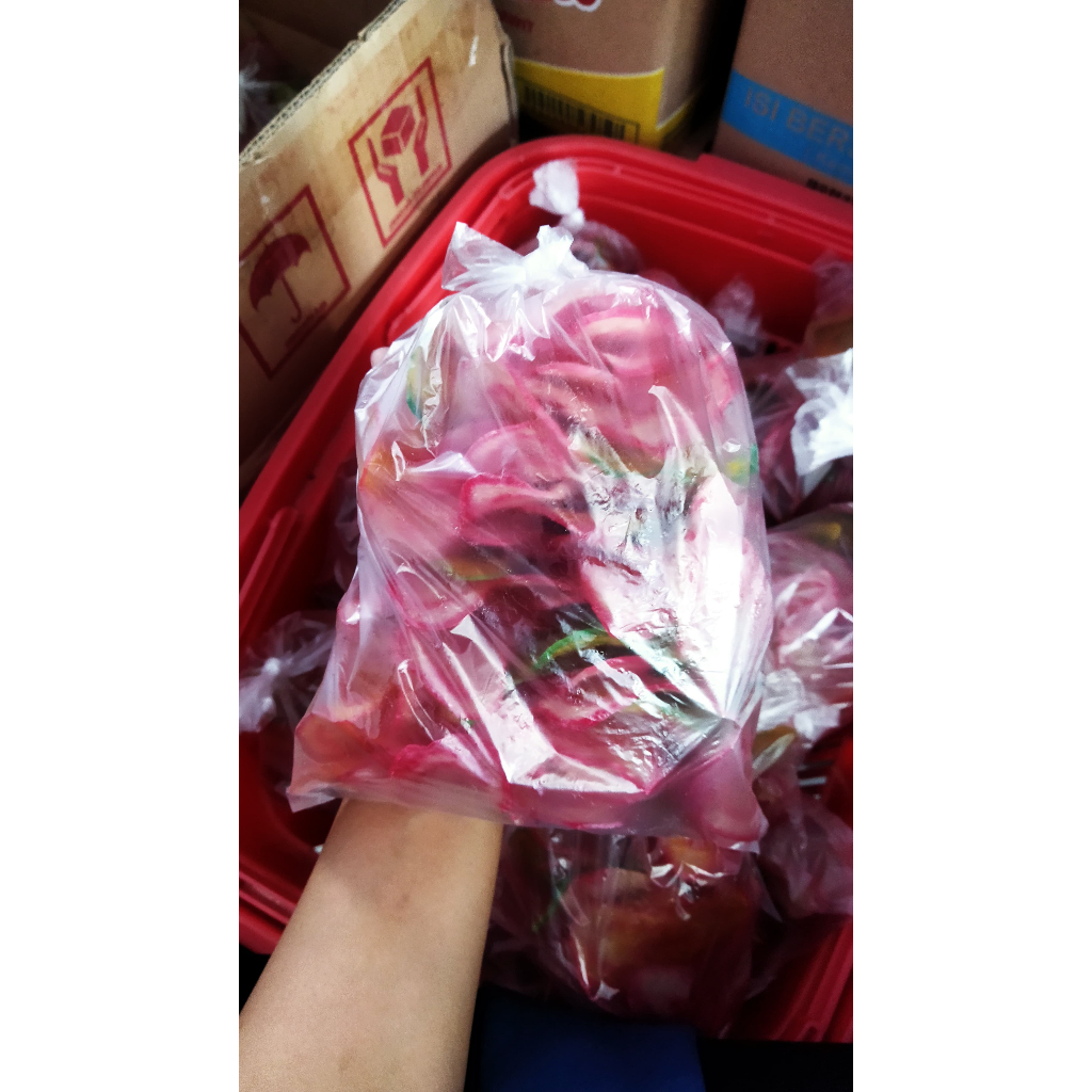 Kerupuk Singkong/Kerupuk Trowolo/Kerupuk Gaplek /Kerupuk Bancaan/ Kerupuk Pelangi mentah kemasan 250