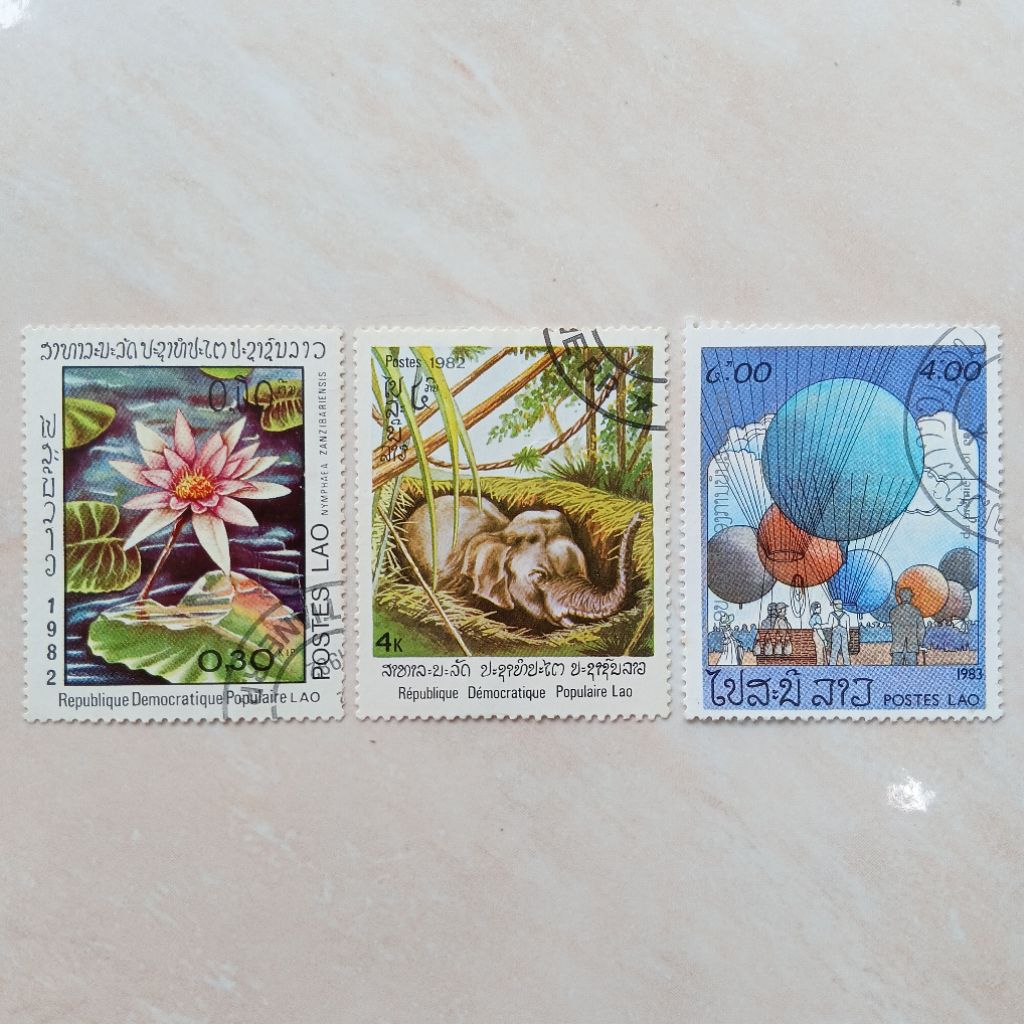 

Perangko Prangko Jadul Laos Seri Campur 3 Pcs 1982-1983 - YN2500