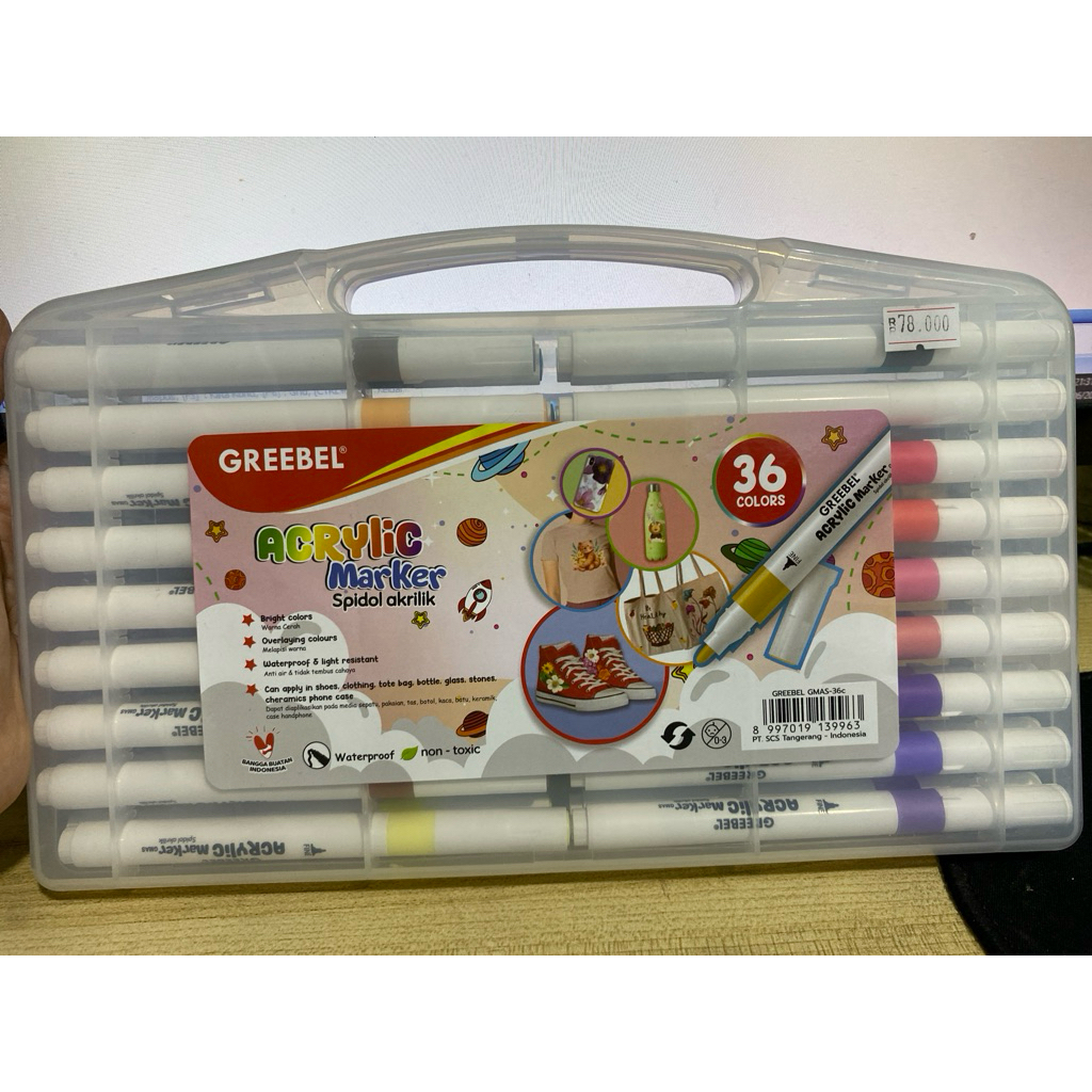 

spidol akrilik isi 36 pcs