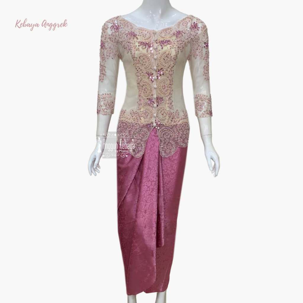 ANGGUN KEBAYA - Kebaya  Sabrina Tile | Kebaya Wisuda | Kebaya Modern Kebaya Anggrek
