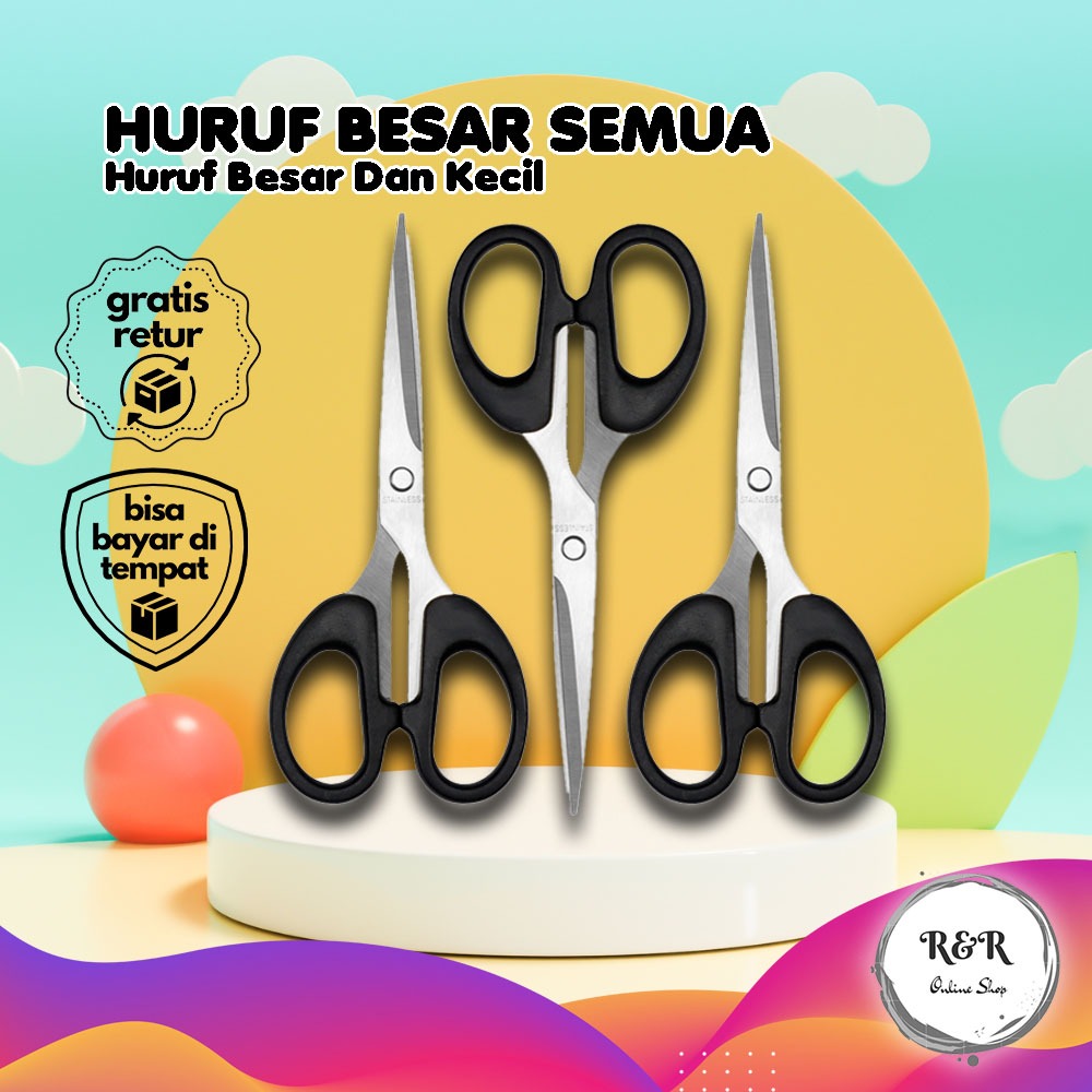 

Gunting Stainless Anti Karat Gunting Serbaguna Tajam Dan Awet Tahan Lama Bahan Berkualitas Super Tajam Multifungsi