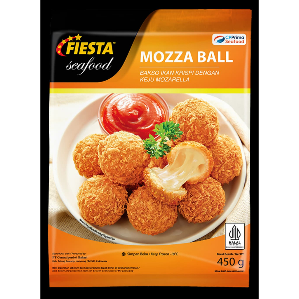 

Fiesta Seafood Bakso Ikan Mozzarella Mozza Ball 450 gram