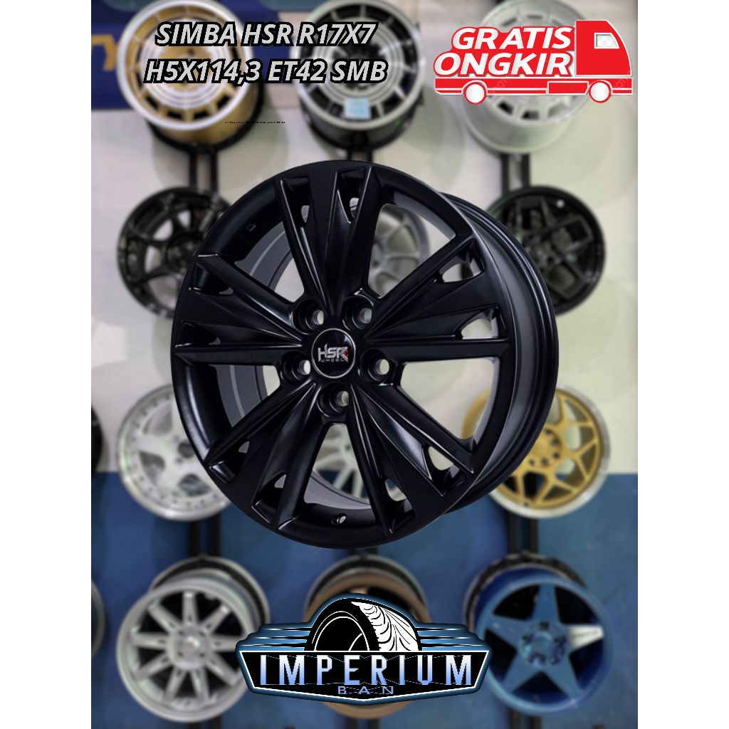 Velg Mobil Standart Innova Ring 17 Pcd 5x114,3 HSR Simba Rush Nav1 Luxio Xpander