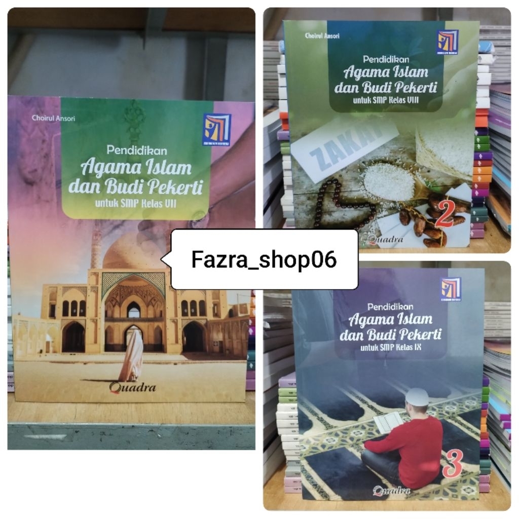 NEW & ORI Buku PAI Pendidikan Agama Islam REVISI smp Kelas 1 7 VII, 2 8 VIII, 3 9 IX Kurikulum Merde