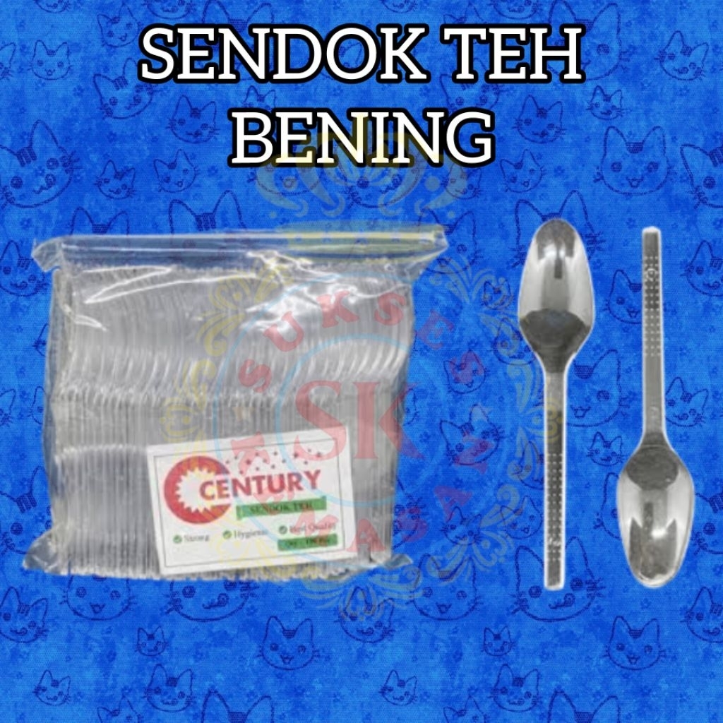 SENDOK TEH BENING / SENDOK PLASTIK KECIL isi 100pcs
