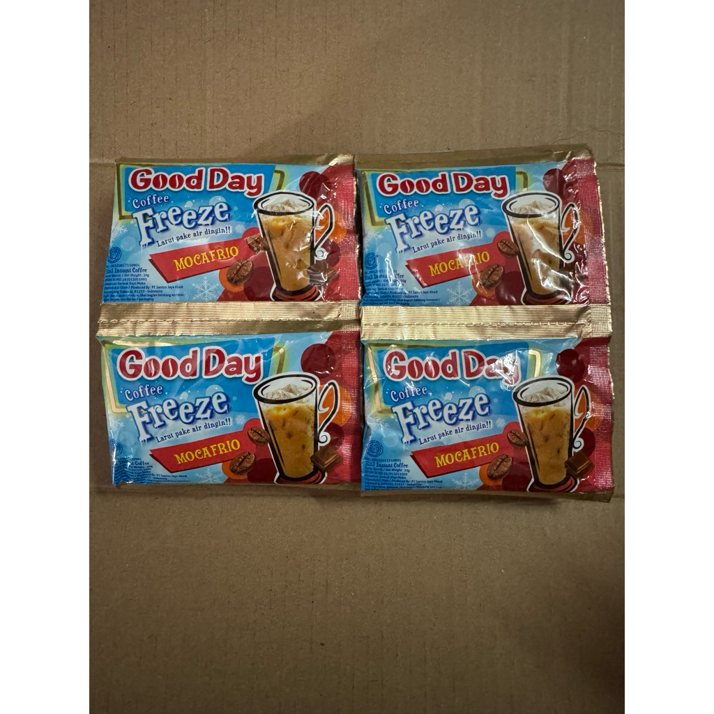 

Goodday Freeze Mocafrio 1Renceng isi 10Sachet