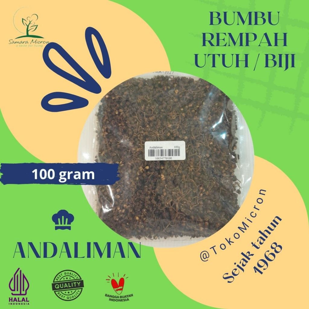 

Bumbu Samara Micron - Andaliman Utuh / Biji Dan Bubuk - Secuan Pepper