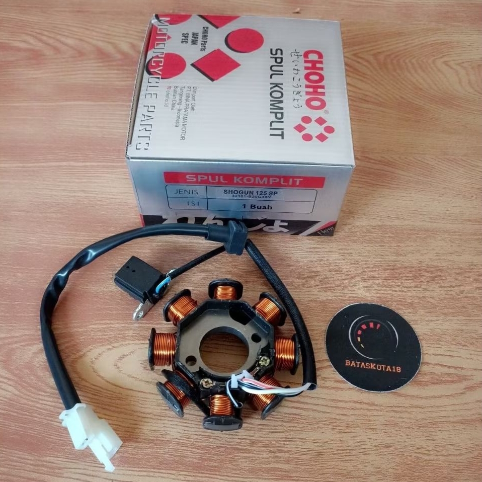 Spool spull stator assy plus pulser shogun 125 sp lama original choho