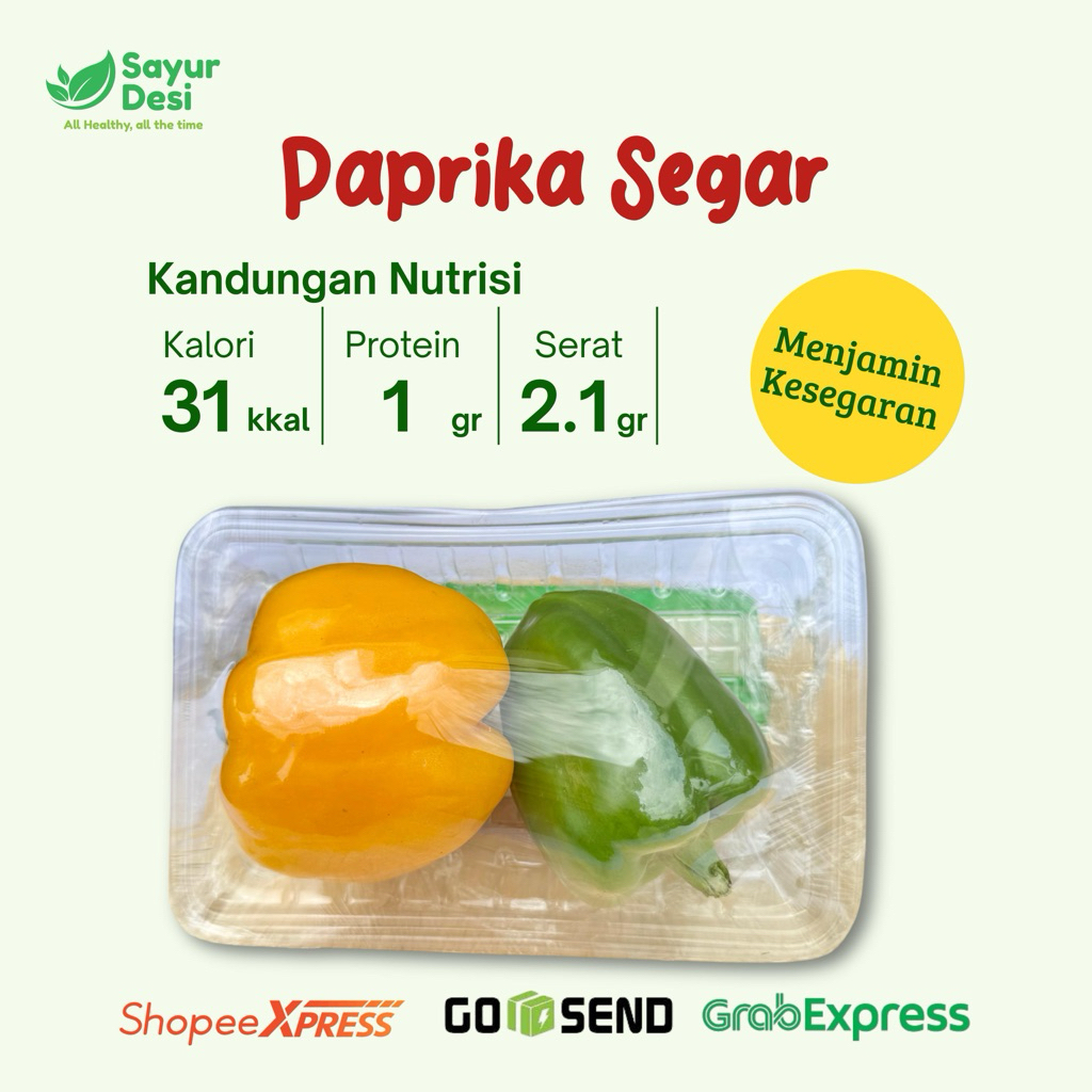 

Paprika Mix 500 Gram Sayur Desi