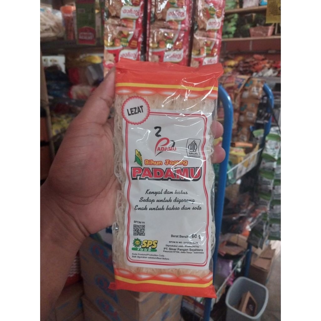 

Mie bihun jagung Merk. PADAMU