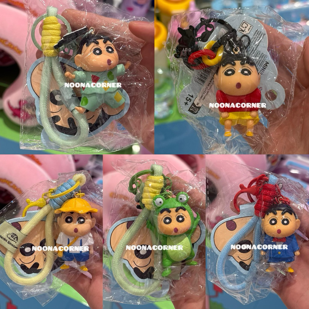 Miniso x Shinchan ‼️ Gantungan Kunci / Keychain Strap PVC Crayon Shinchan Collections (Hip Wiggle / 