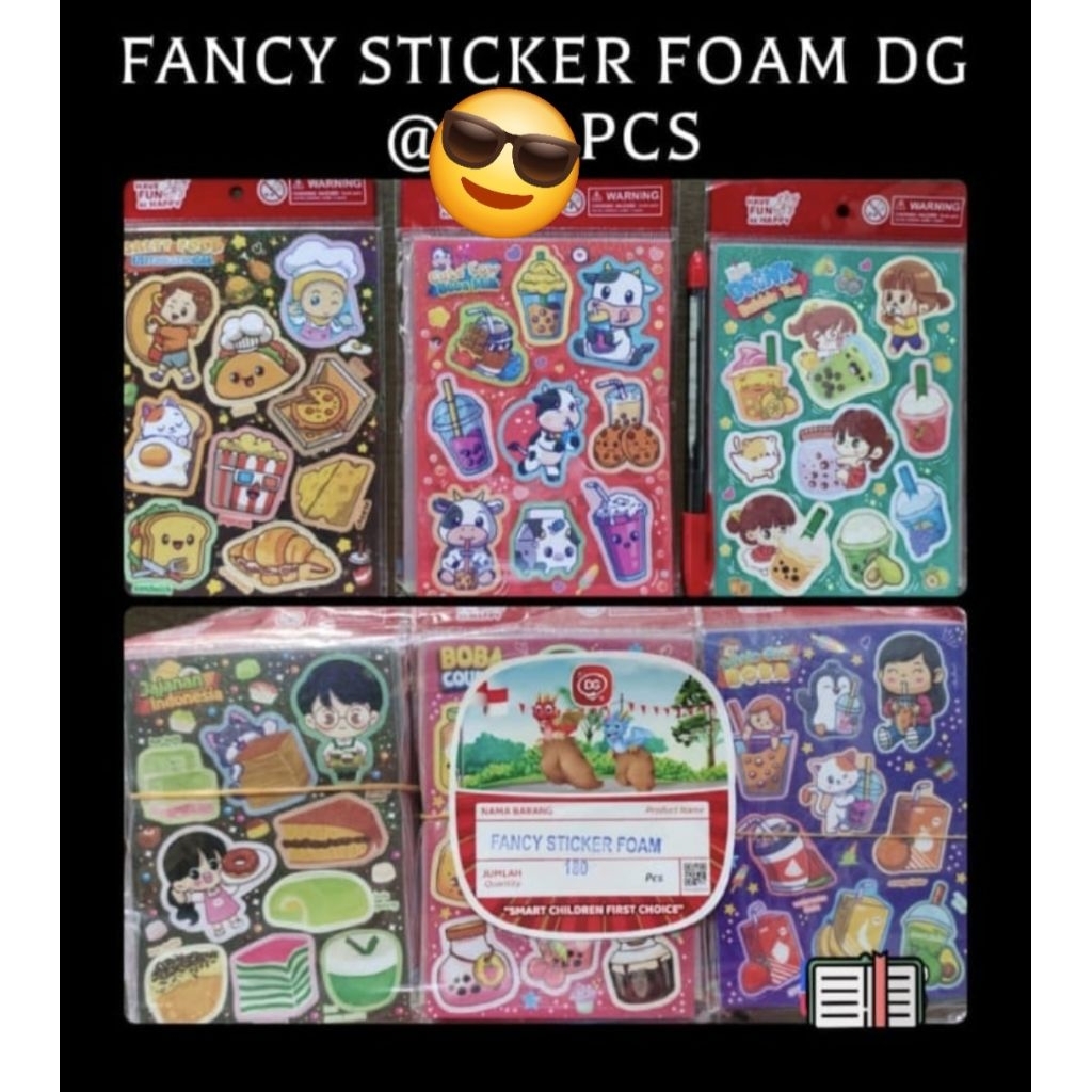 

[10pc] Fancy Sticker Foam Dg
