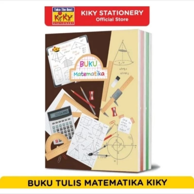 

Buku Tulis Kiky Kotak kecil Matematika 98 lembar (ECER/ Motif Random)
